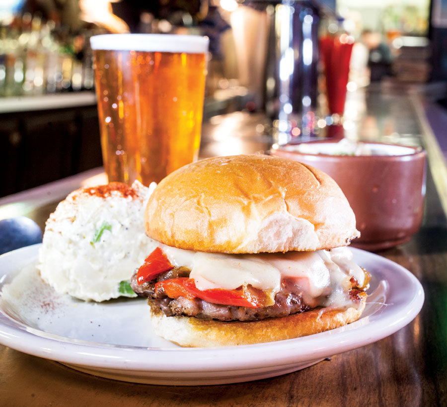 Dusty's Bar hot dago sandwich