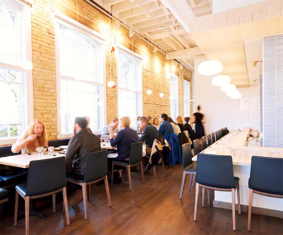 The dining room at Kado No Mise.