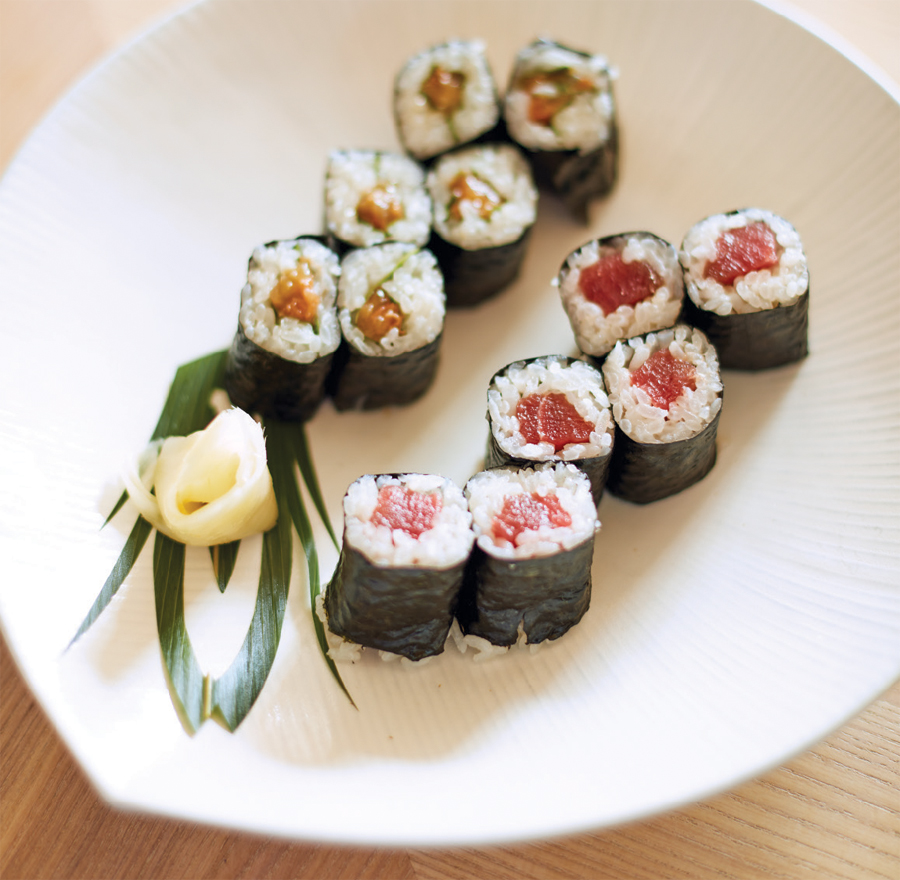 The Tekka Maki and Umeshiso Maki at Kado No Mise & Kaiseki Furukawa.
