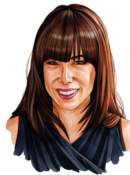 An illustrated portrait of Sarah Hicks.