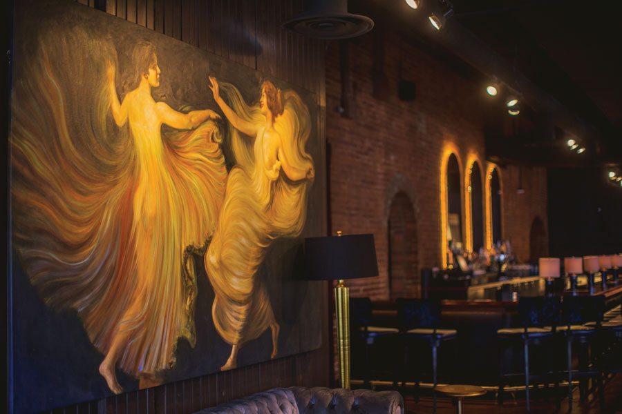 A painting at Lovechild's Bar in La Crosse.