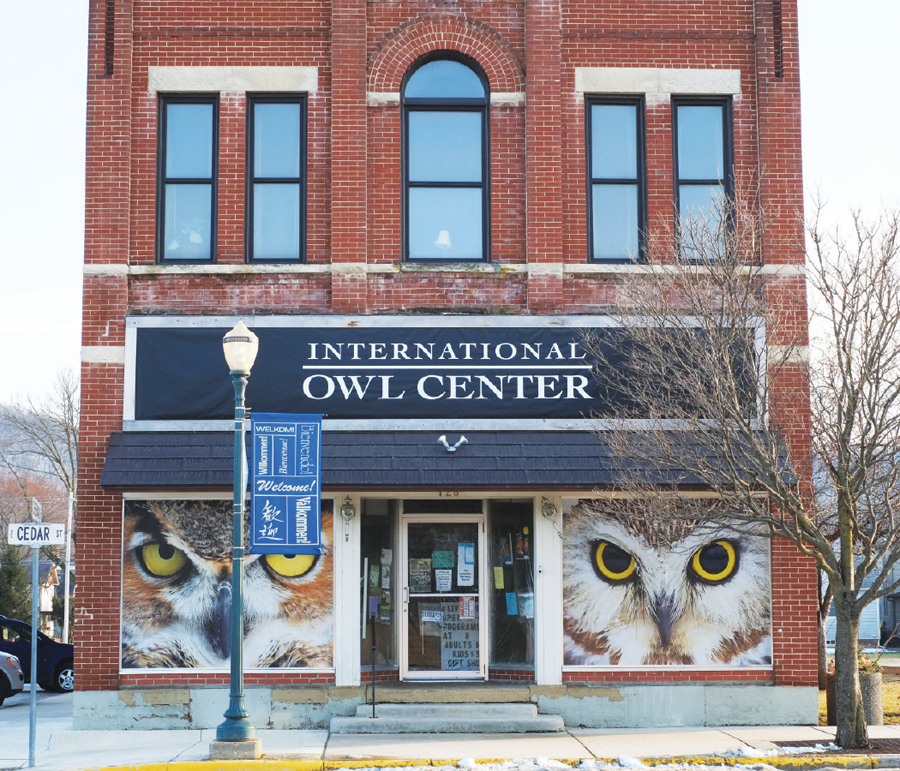 The International Owl Center in Houston, Minnesota.