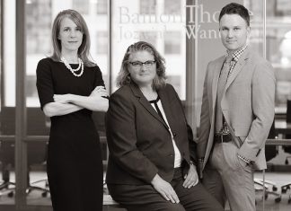 Baillon Thome Jozwiak & Wanta LLP Photo of Frances Baillon, Joni Thome, and Chris Jozwiak of Baillon Thome Jozwiak & Wanta LLP