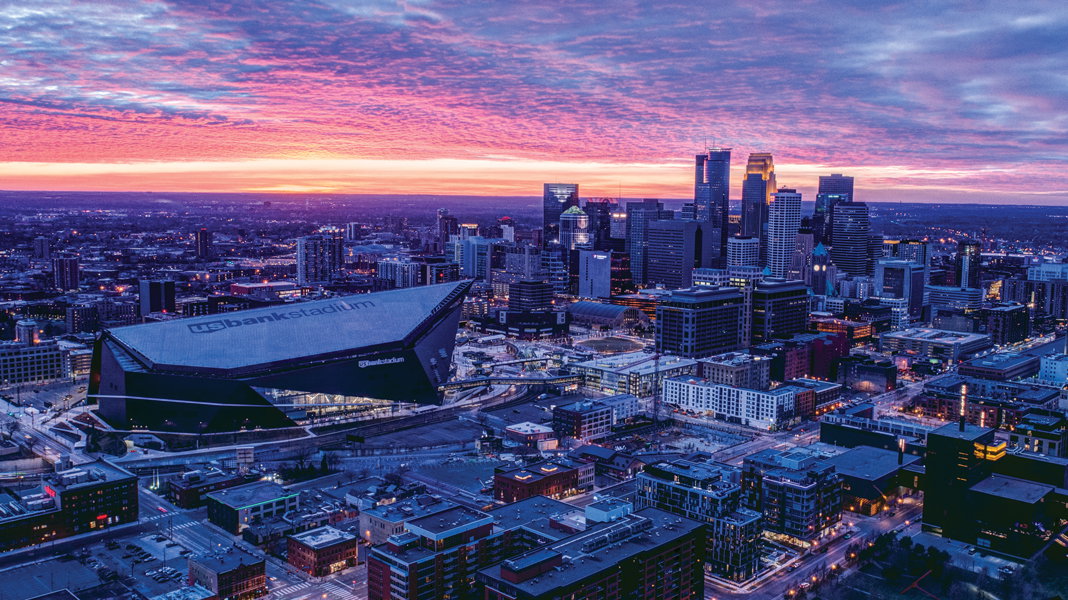 U.S. Bank Stadium in downtown Minneapolis