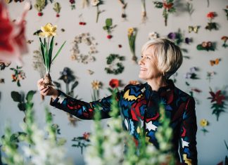 Meet 6 Gifted Minnesota Makers in Their Spaces Artist Ann Wood recreates flowers, insects, fruits, vegetables, and other earthly items using handcut paper and mixed media