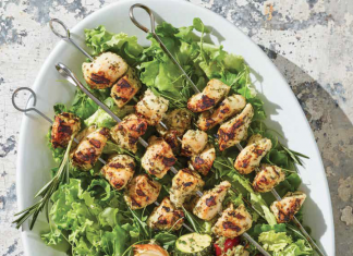 Mediterranean Herb Grilled Chicken and Vegetable Kebabs Recipe
