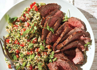 Minted Tabbouleh with Grilled Beef Recipe