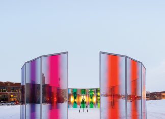 "Panoramic Awareness Pavilion" (2013) at the John and Mary Pappajohn Sculpture Park