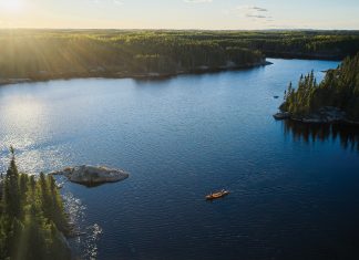 The tranquil Boundary Waters Canoe Area Wilderness