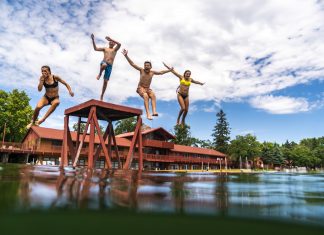 A World Away Is Not So Far Away Kids enjoying the lake - Fair Hills Resort