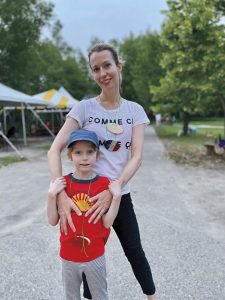 Author Sarah Chandler with her Son, Theo