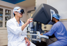 The Epicenter of Surgical Innovation two surgeons use augmented reality