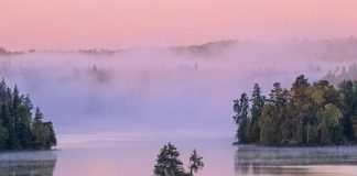 BWCAW Sites Closed by Wildfires Partially Reopen The view from a bluff on Little Saganaga Lake