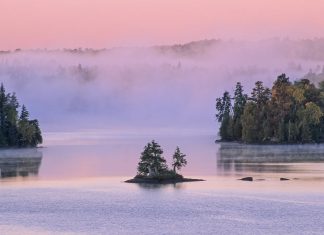 BWCAW Sites Closed by Wildfires Partially Reopen The view from a bluff on Little Saganaga Lake
