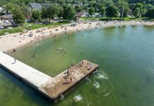 Serene Sister Bay Sister Bay Beach by Drone